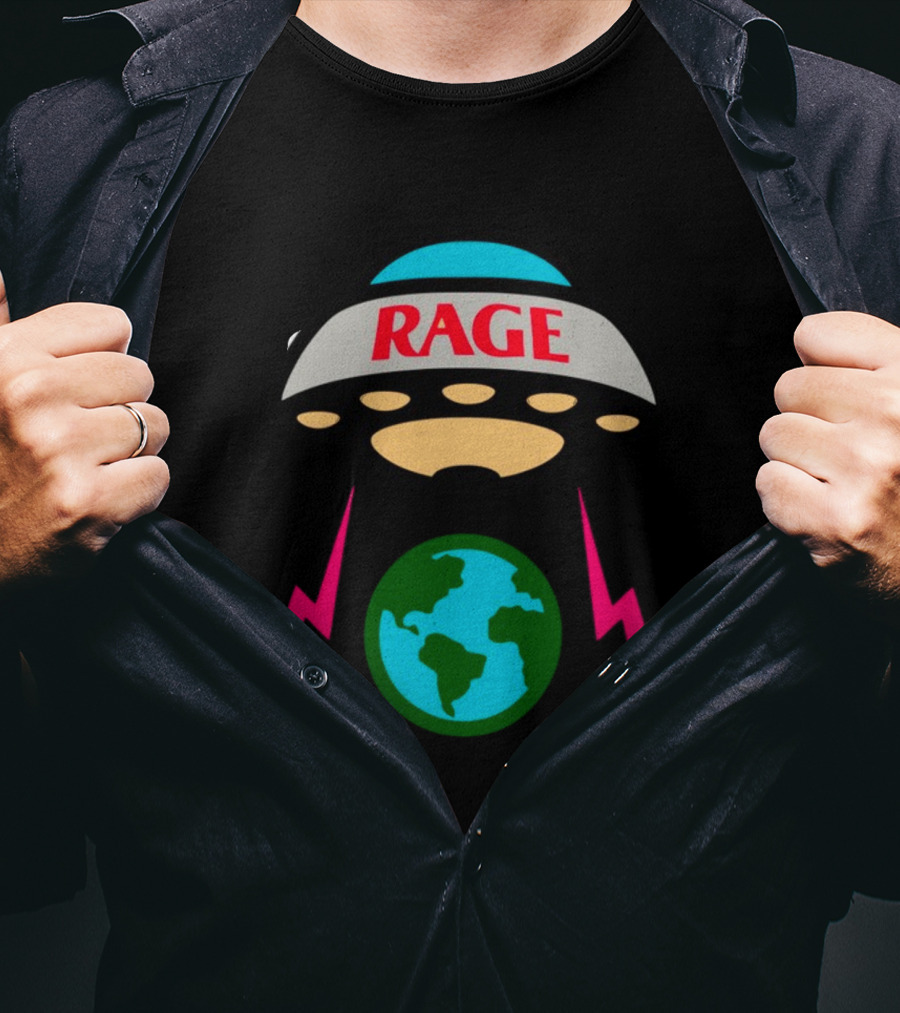 Members Of The Rage UFO Earth Lightnings T-Shirt