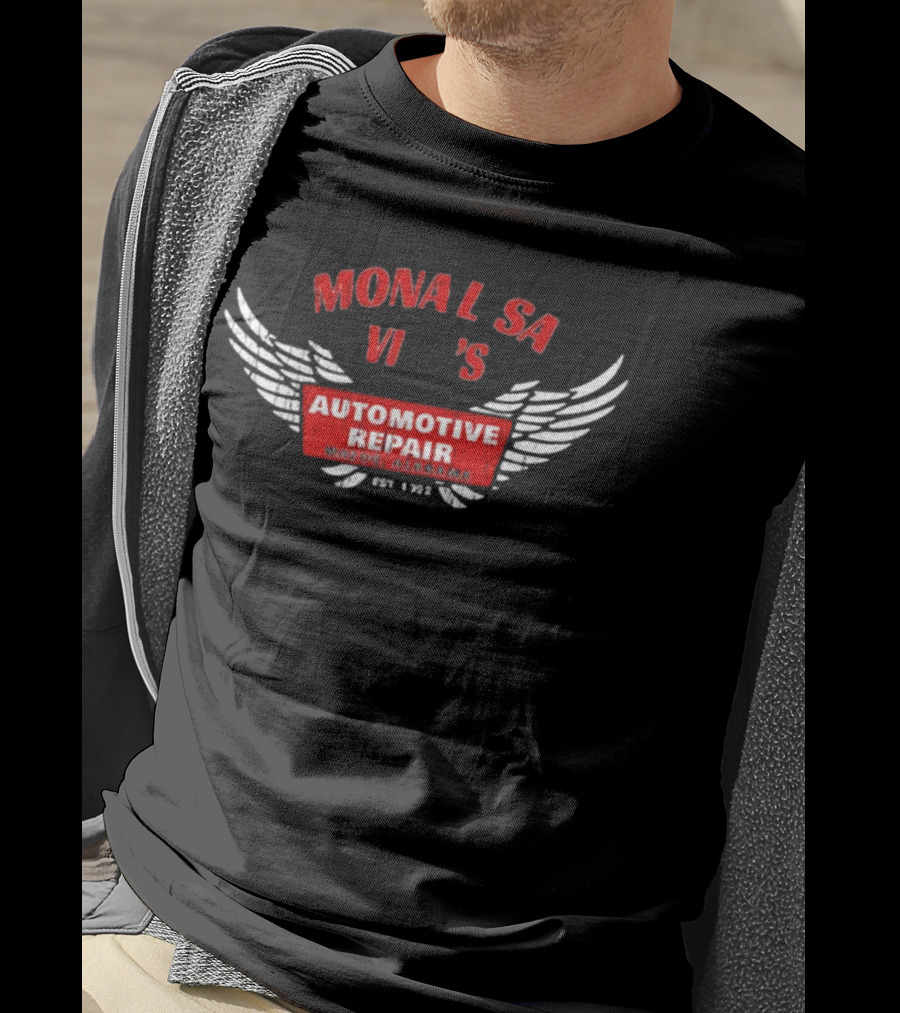 Mona Lisa Vito's Automotive Repair Wings Waxx Alabama Est. 1992 T-Shirt