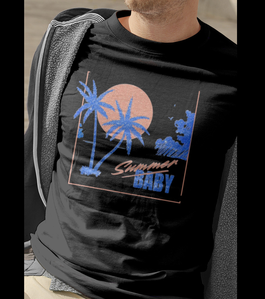Summer Baby Tropical Sunset Vibes T-Shirt
