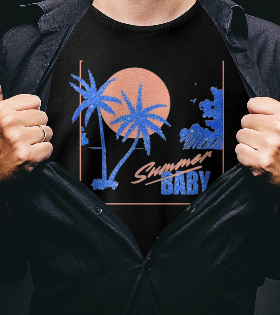 Summer Baby Tropical Sunset Vibes T-Shirt