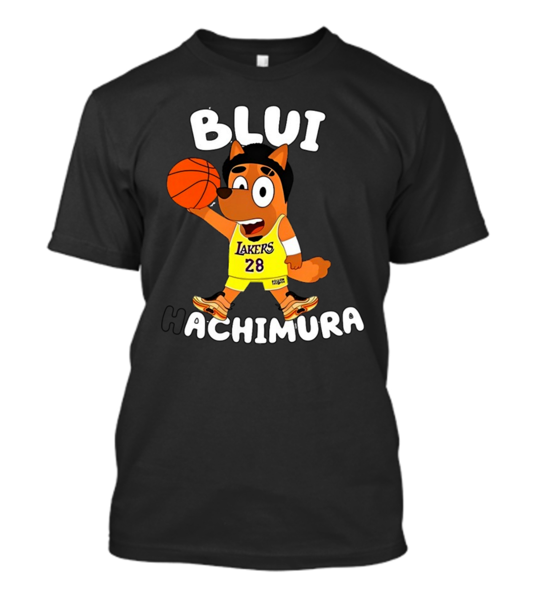 Blui Hachimura Lakers 28 Basketball Player Fox T-Shirt