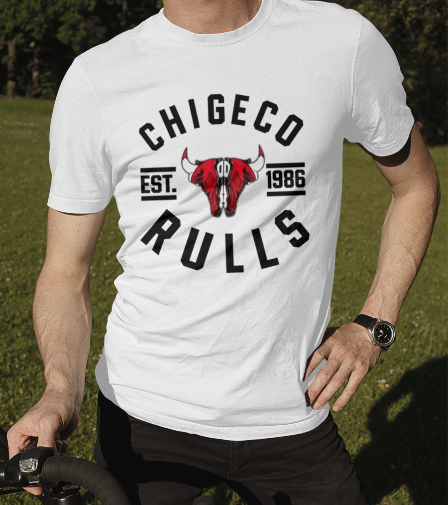 Chigeco Rulls Est 1986 Bull T-Shirt