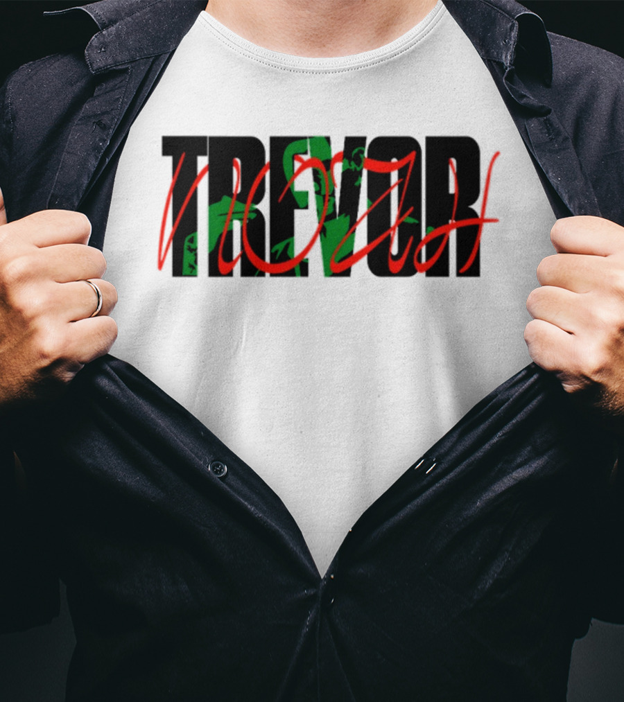Trevor Noah With Green Art And Red Script T-Shirt