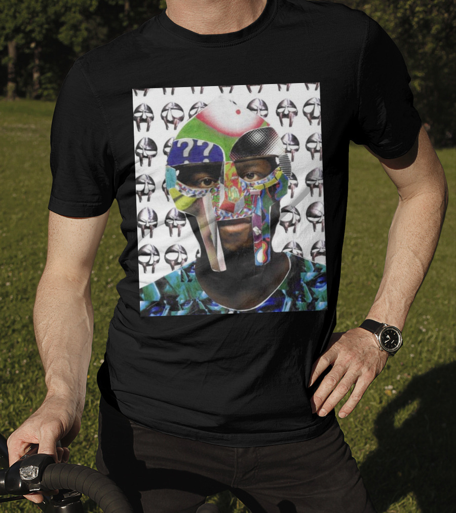 Ian Woods MF Doom Collage Mask T-Shirt