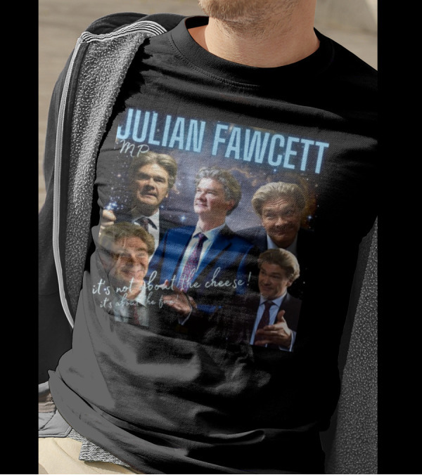 Julian Fawcett Mp It's Not About The Cheese It's About The Fun Multi-Pose Universe T-Shirt