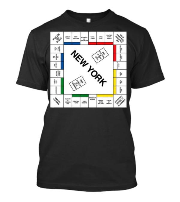 New York Monopoly Board Carrie Bradshaw Edition T-Shirt