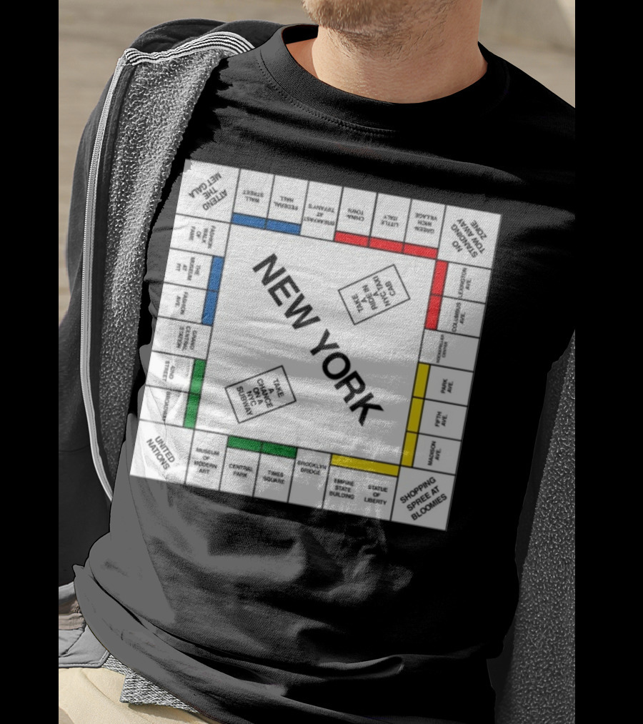 New York Monopoly Board Carrie Bradshaw Edition T-Shirt