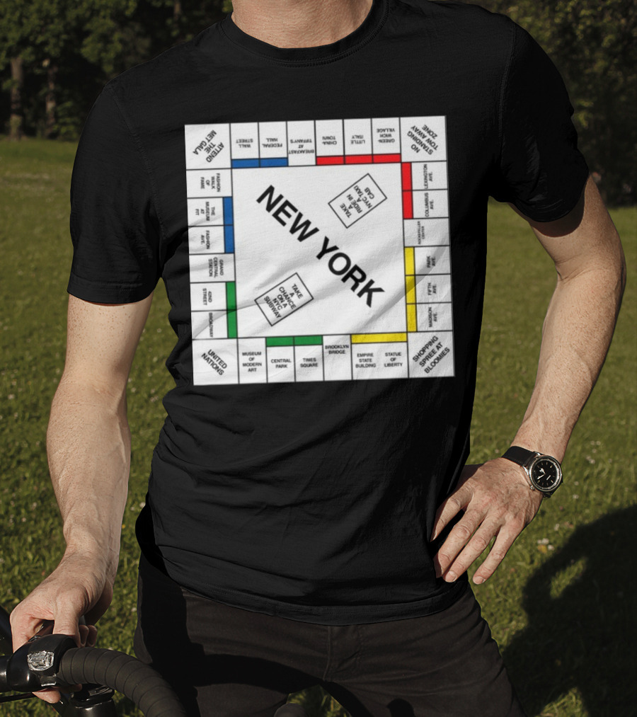 New York Monopoly Board Carrie Bradshaw Edition T-Shirt