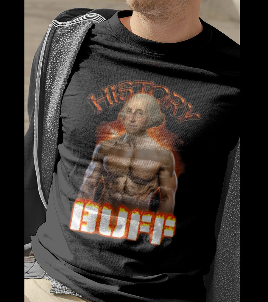 History Buff George Washington Bodybuilder T-Shirt