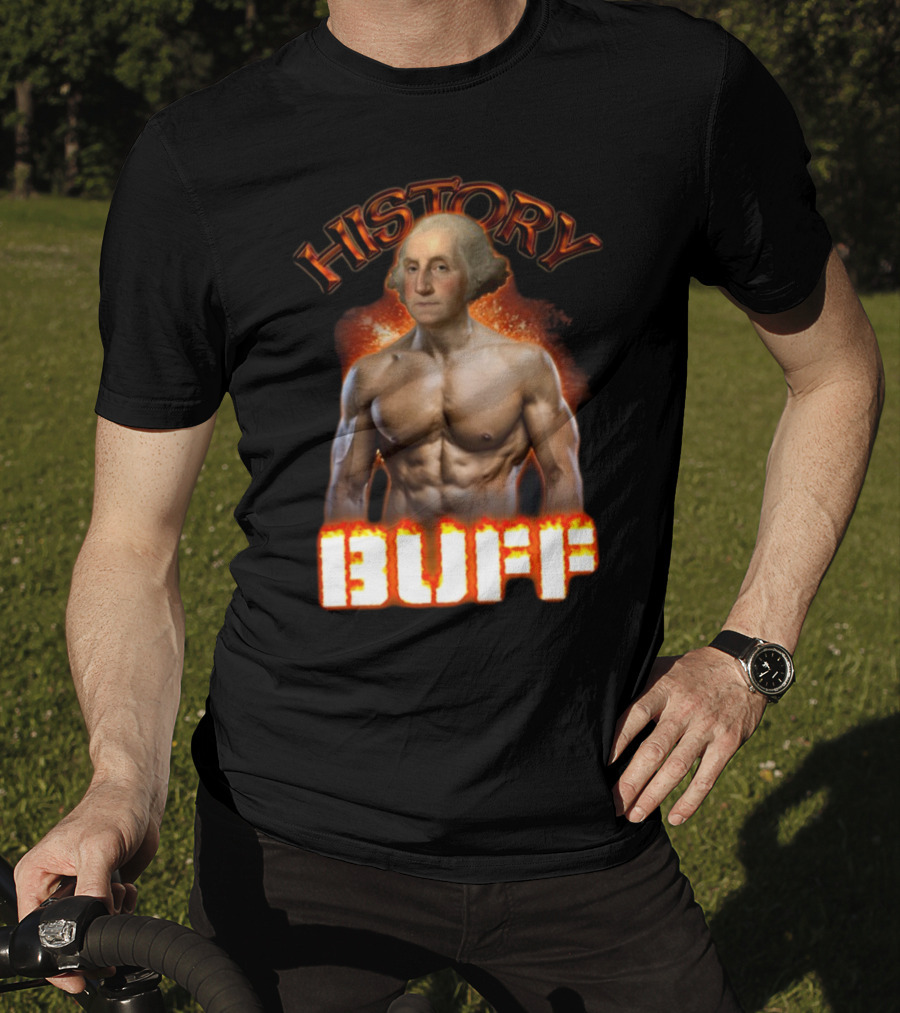 History Buff George Washington Bodybuilder T-Shirt