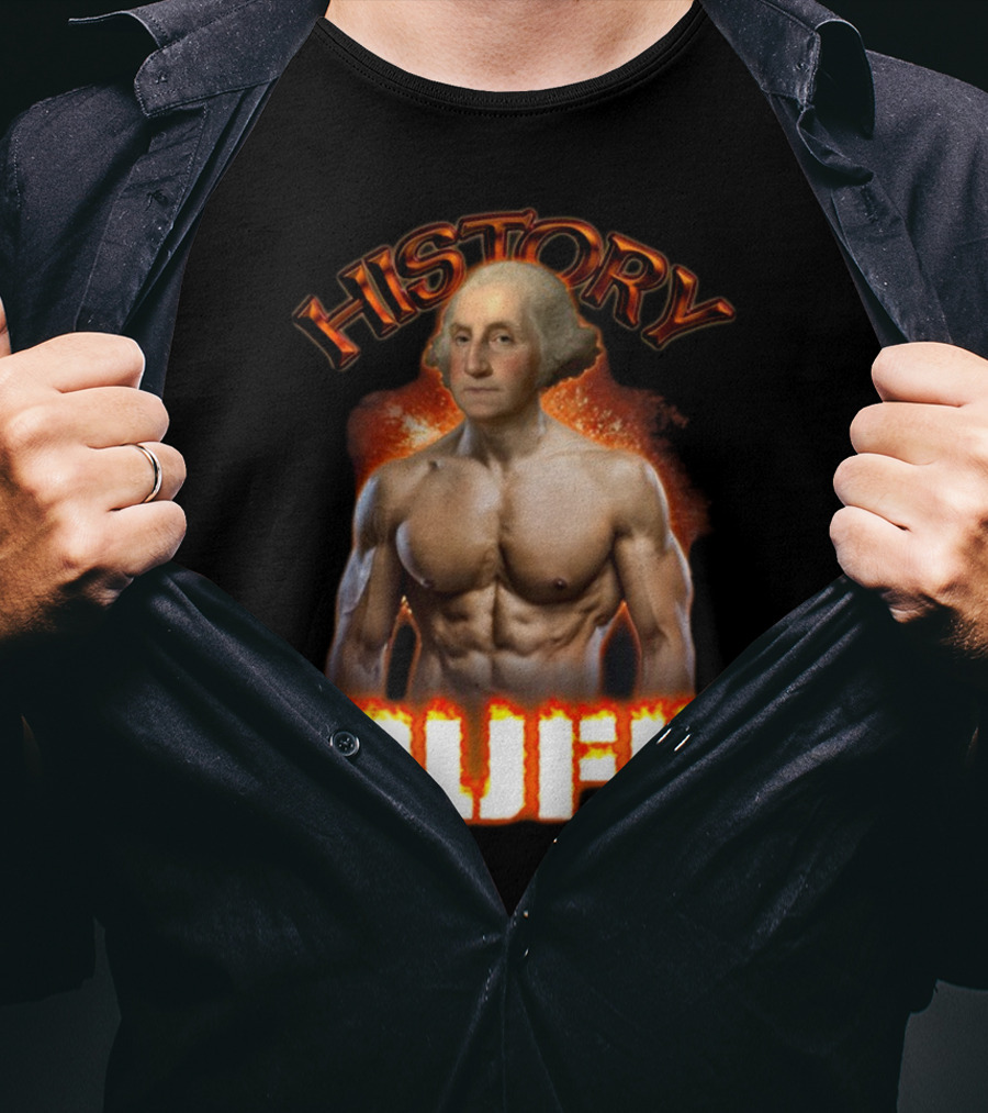 History Buff George Washington Bodybuilder T-Shirt