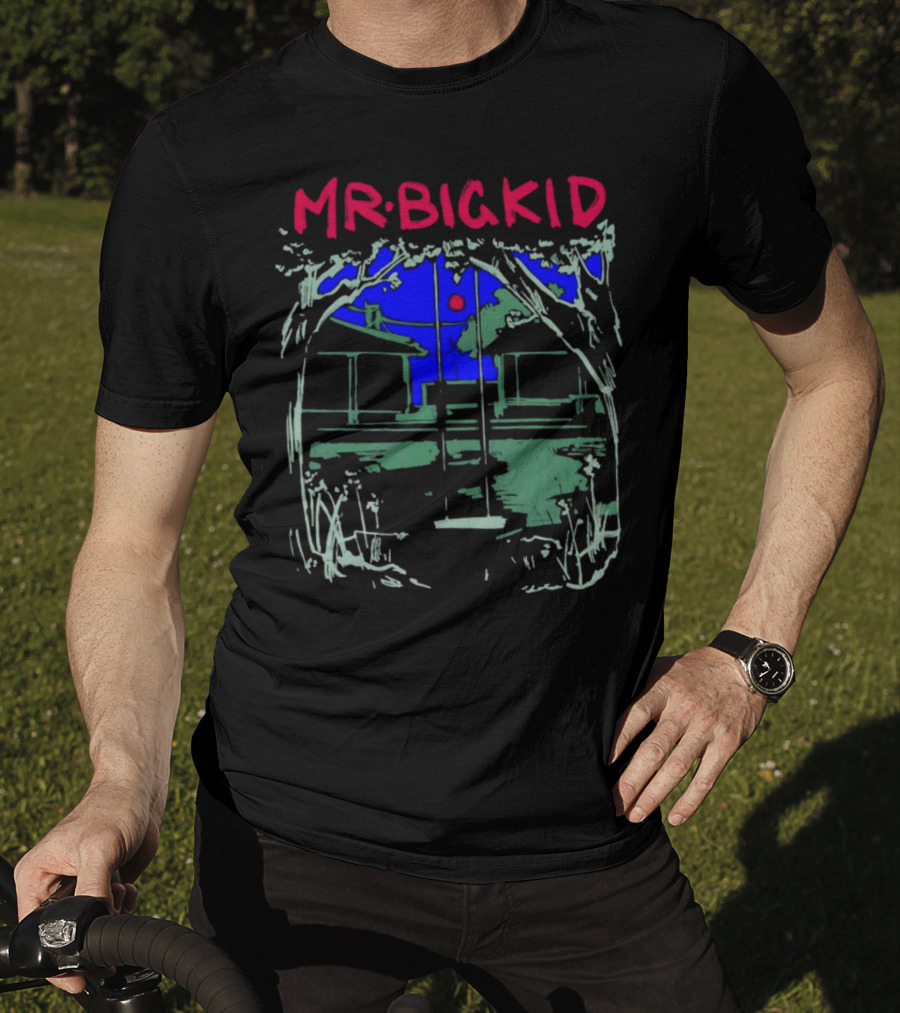 MR BIG KID Swing Under Tree House Night Scene T-Shirt