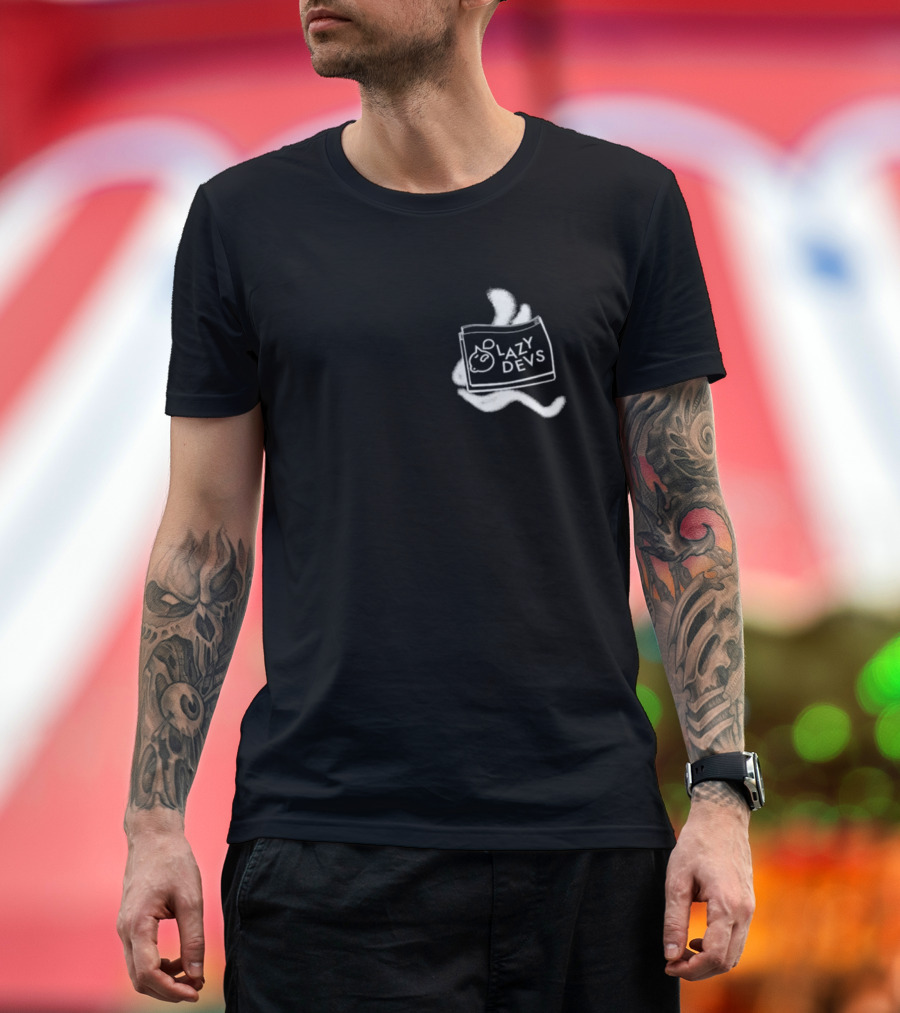 Lazy Devs Cozy Cat Pillow T-Shirt