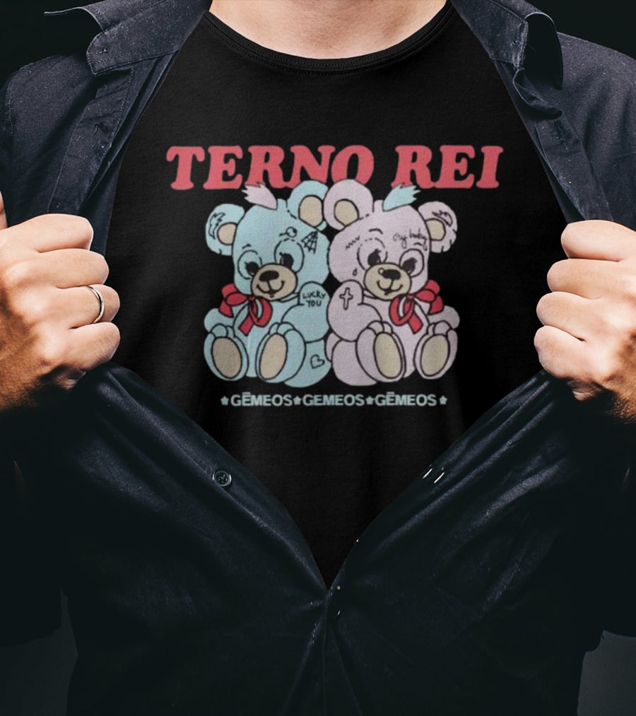 Terno Rei Ursinhos Gêmeos Gêmeos Gêmeos T-Shirt