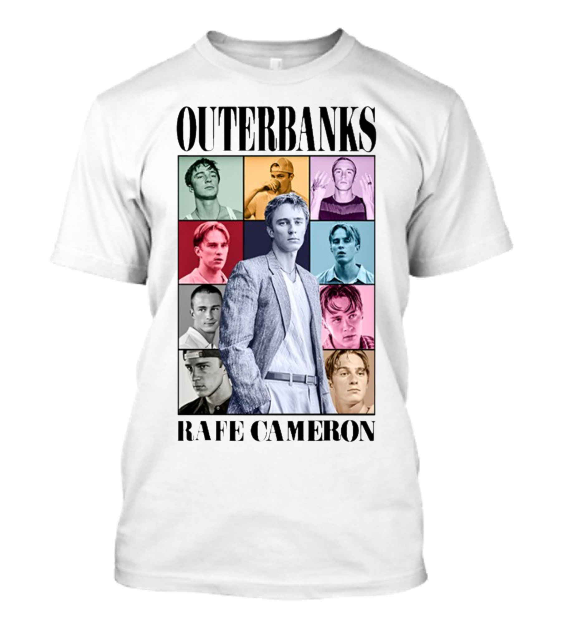 Outerbanks Rafe Cameron Multicolored Collage Collection T-Shirt