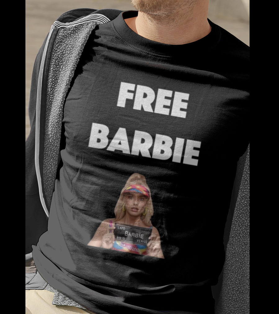Free Barbie Mugshot Venice T-Shirt