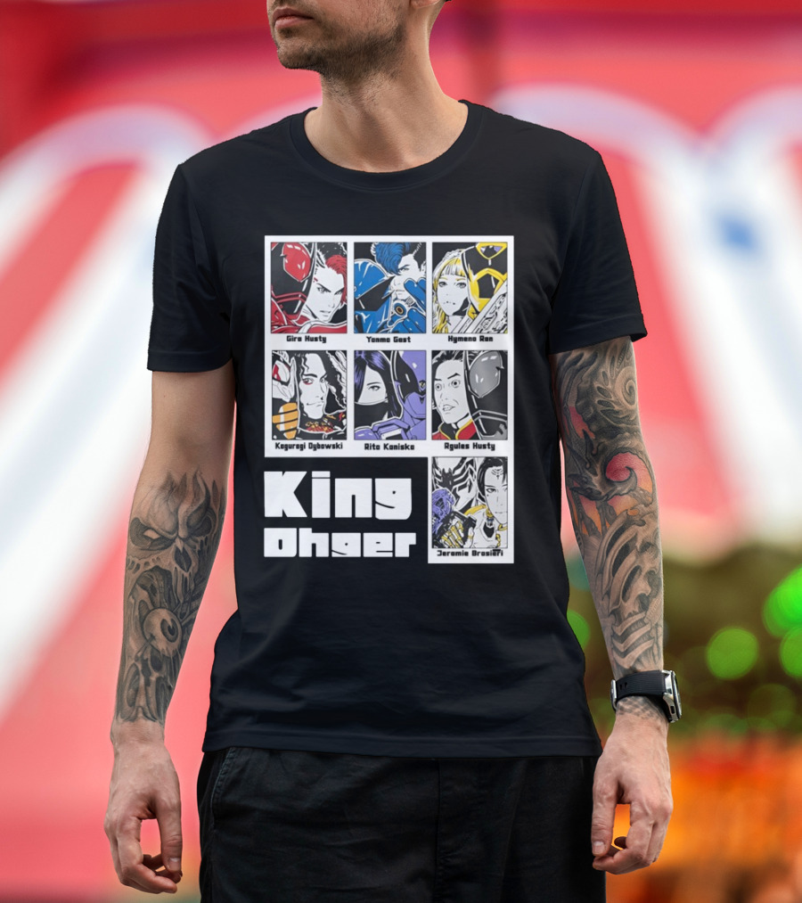 Kingohger Gira Husty Yanma Gast Hymeno Ran Kaguragi Dybowski Rita Kaniska Ryules Husty Jeramie Brasieri T-Shirt