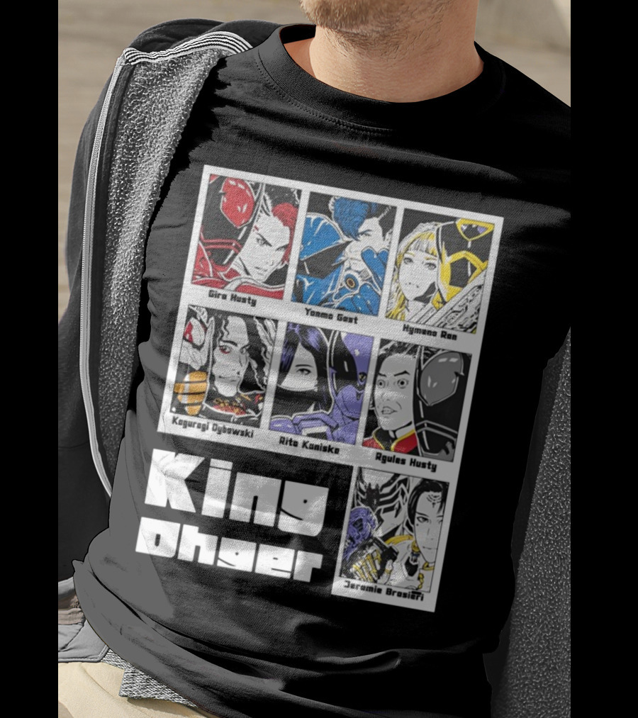 Kingohger Gira Husty Yanma Gast Hymeno Ran Kaguragi Dybowski Rita Kaniska Ryules Husty Jeramie Brasieri T-Shirt