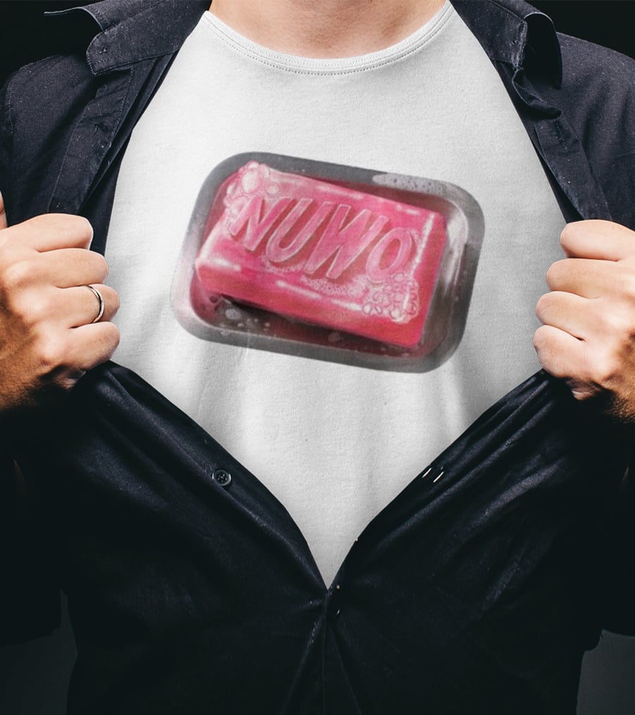 NUWO Pink Bar Soap In Soap Dish T-Shirt