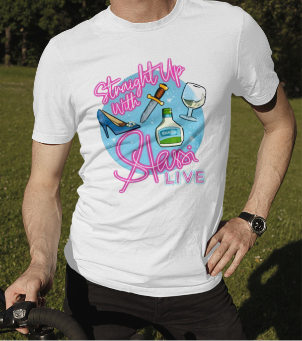 Straight Up With Stassi Live Knife Heel Ranch Wine T-Shirt