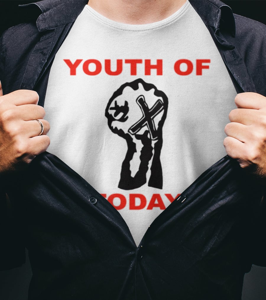 Youth Of Today Fist With Cross T-Shirt