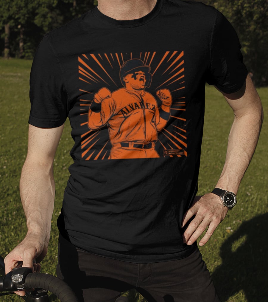 Athlete Logos Beast Alvarez Baseball Starburst T-Shirt