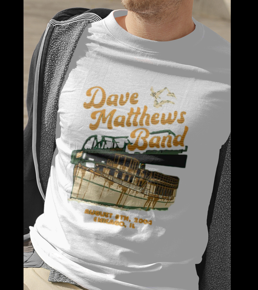 Dave Matthews Band August 8th 2004 Chicago IL Riverboat T-Shirt