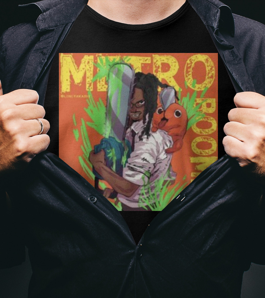 Metro Boomin Lordtakashi Chainsaw Character And Creature T-Shirt