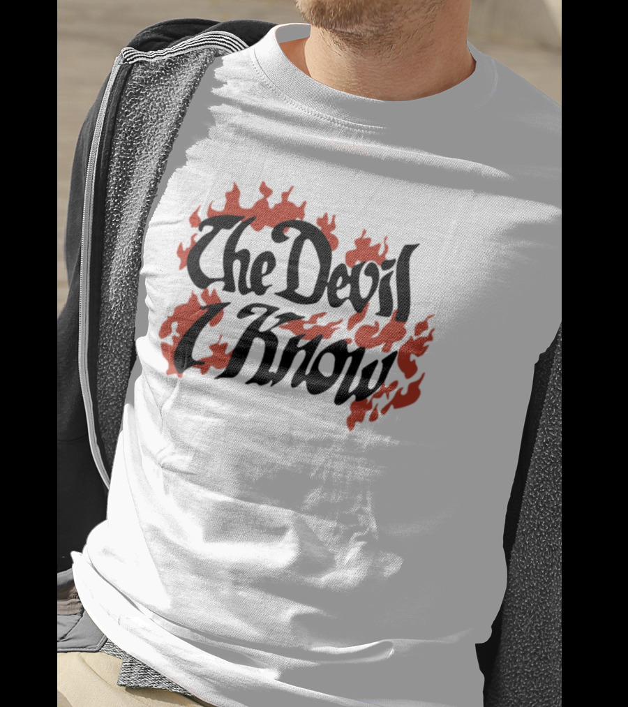 Suki Waterhouse Archive The Devil I Know Flaming Text T-Shirt