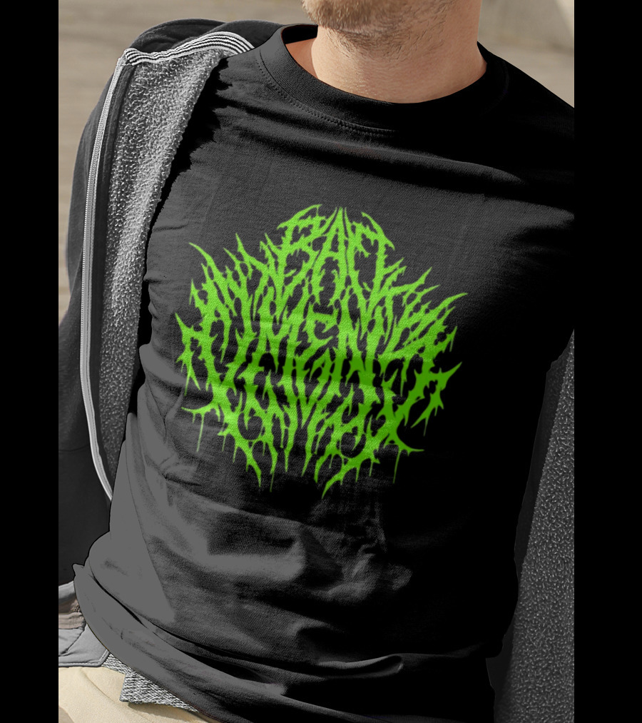 Bad Omens Green Dripping Metal T-Shirt