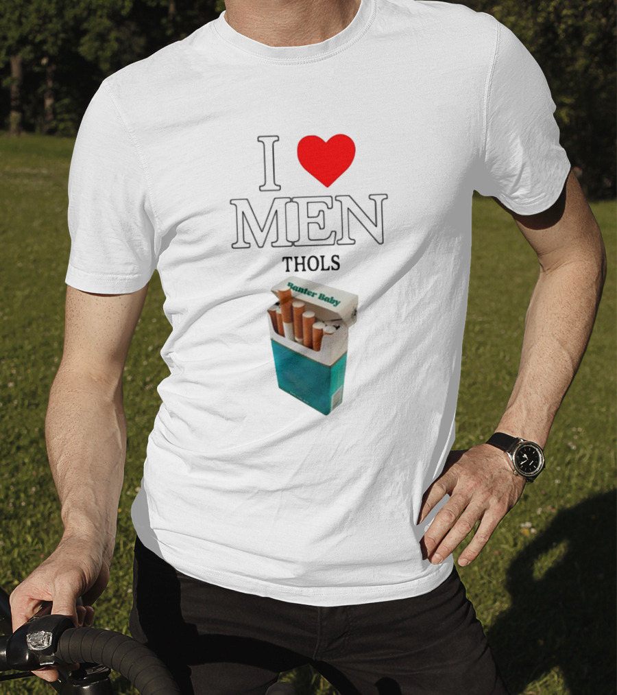 I Heart Men Thols Banter Baby Cigarette Pack T-Shirt