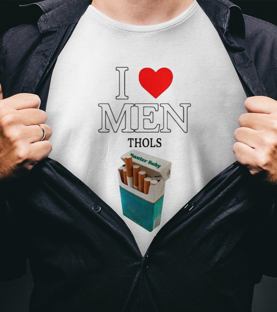 I Heart Men Thols Banter Baby Cigarette Pack T-Shirt