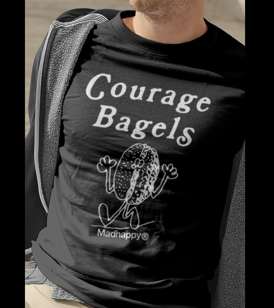 Courage Bagels Madhappy Smiling Bagel T-Shirt