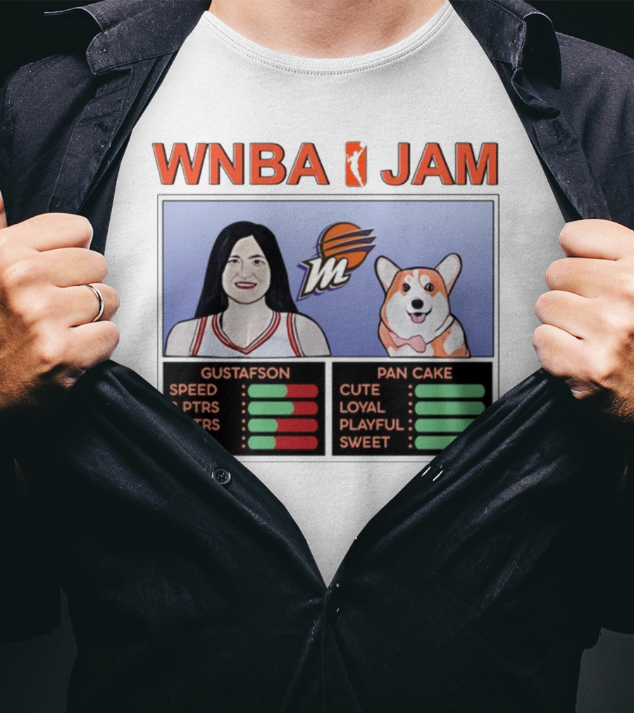 WNBA Jam Megan Gustafson Pan Cake Cute Loyal Playful Sweet T-Shirt