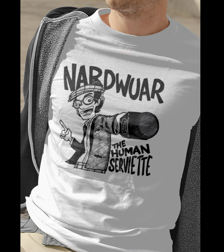 Nardwuar The Human Serviette Mic Rap Alert T-Shirt