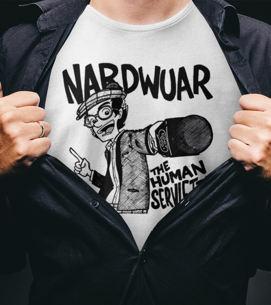 Nardwuar The Human Serviette Mic Rap Alert T-Shirt