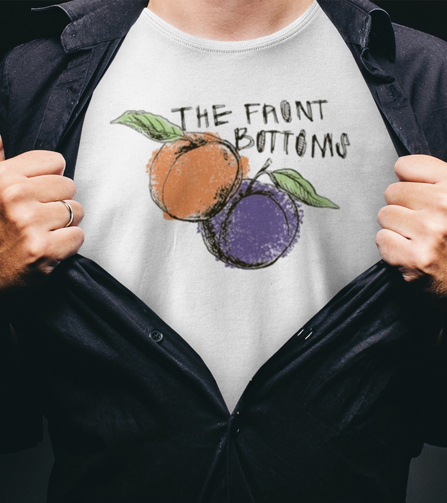 The Front Bottoms Peach And Purple Fruit T-Shirt