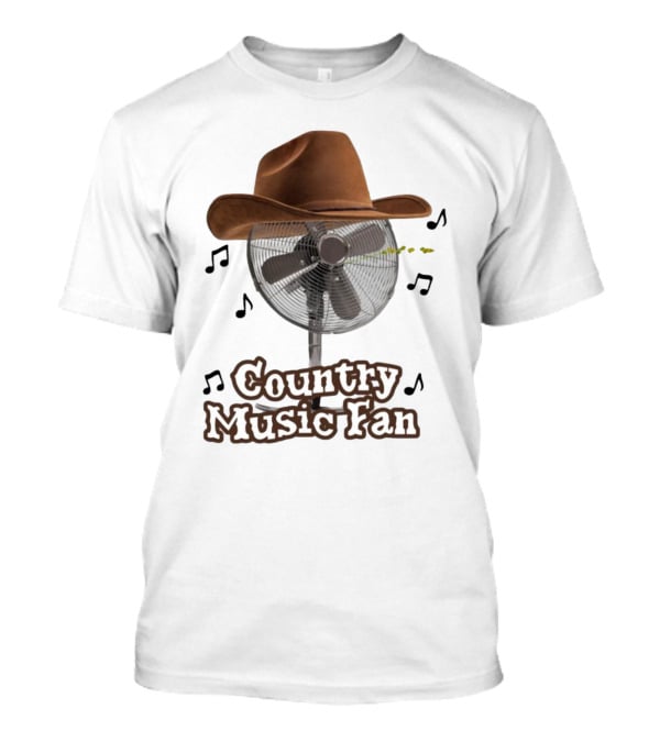 Country Music Fan Cowboy Hat With Musical Notes T-Shirt