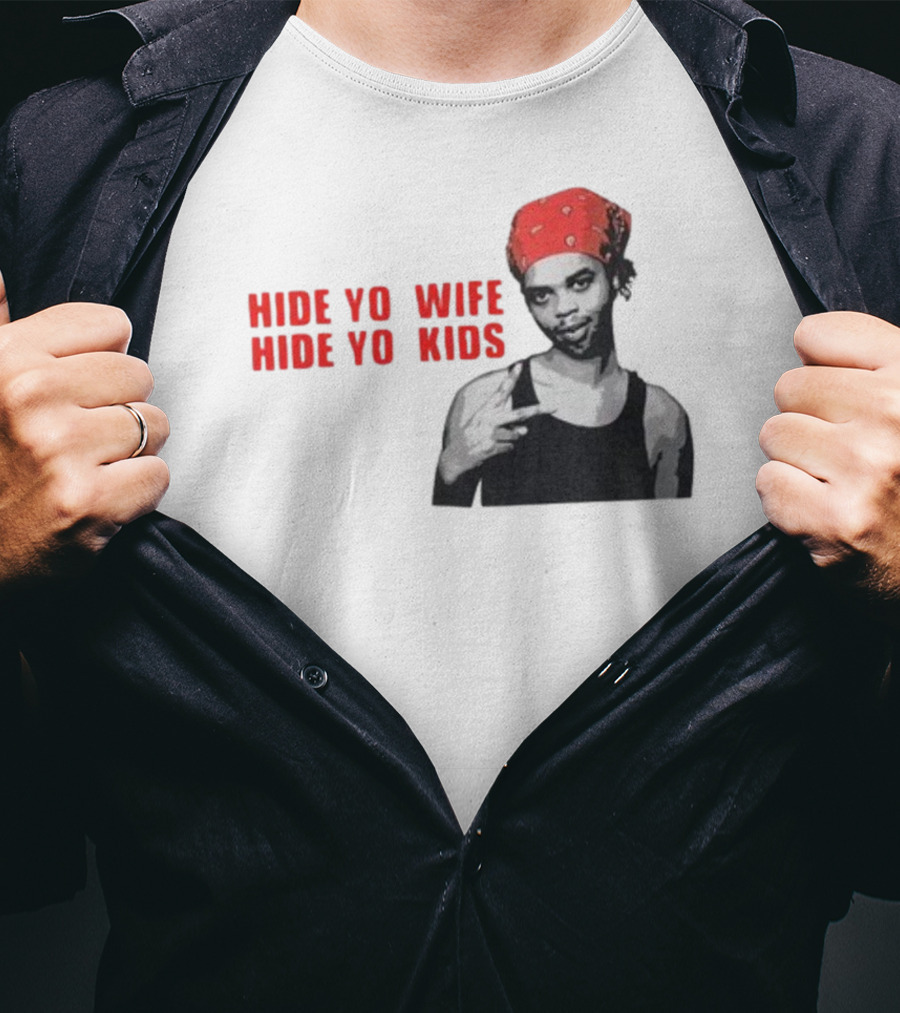 Hide Yo Wife Hide Yo Kids Viral Meme Red Bandana Image T-Shirt