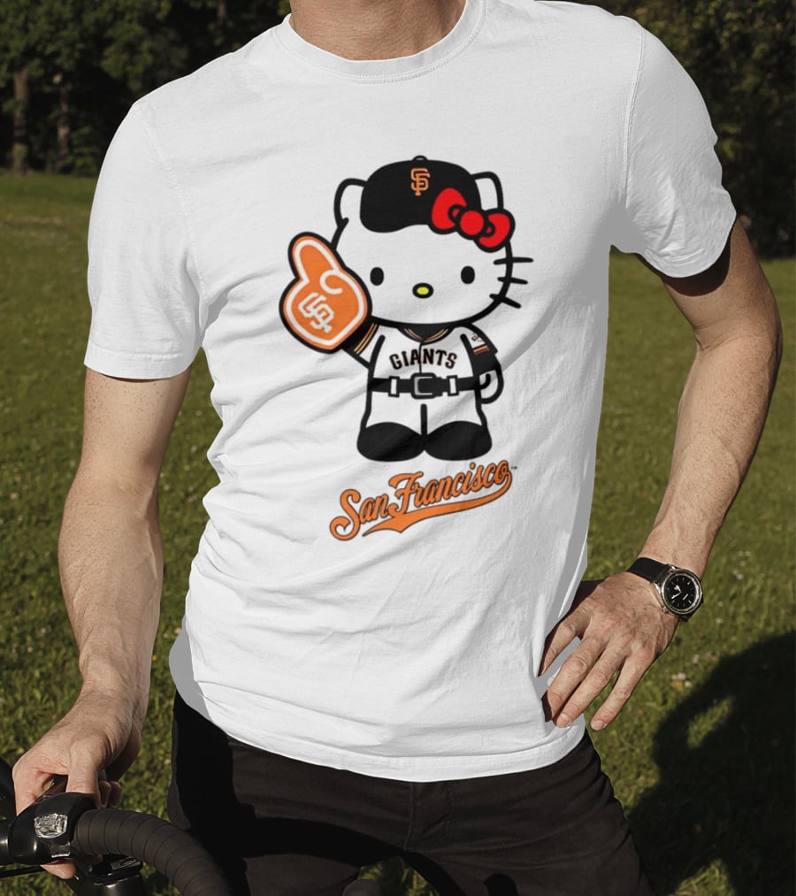 San Francisco Giants Hello Kitty Baseball Collaboration T-Shirt