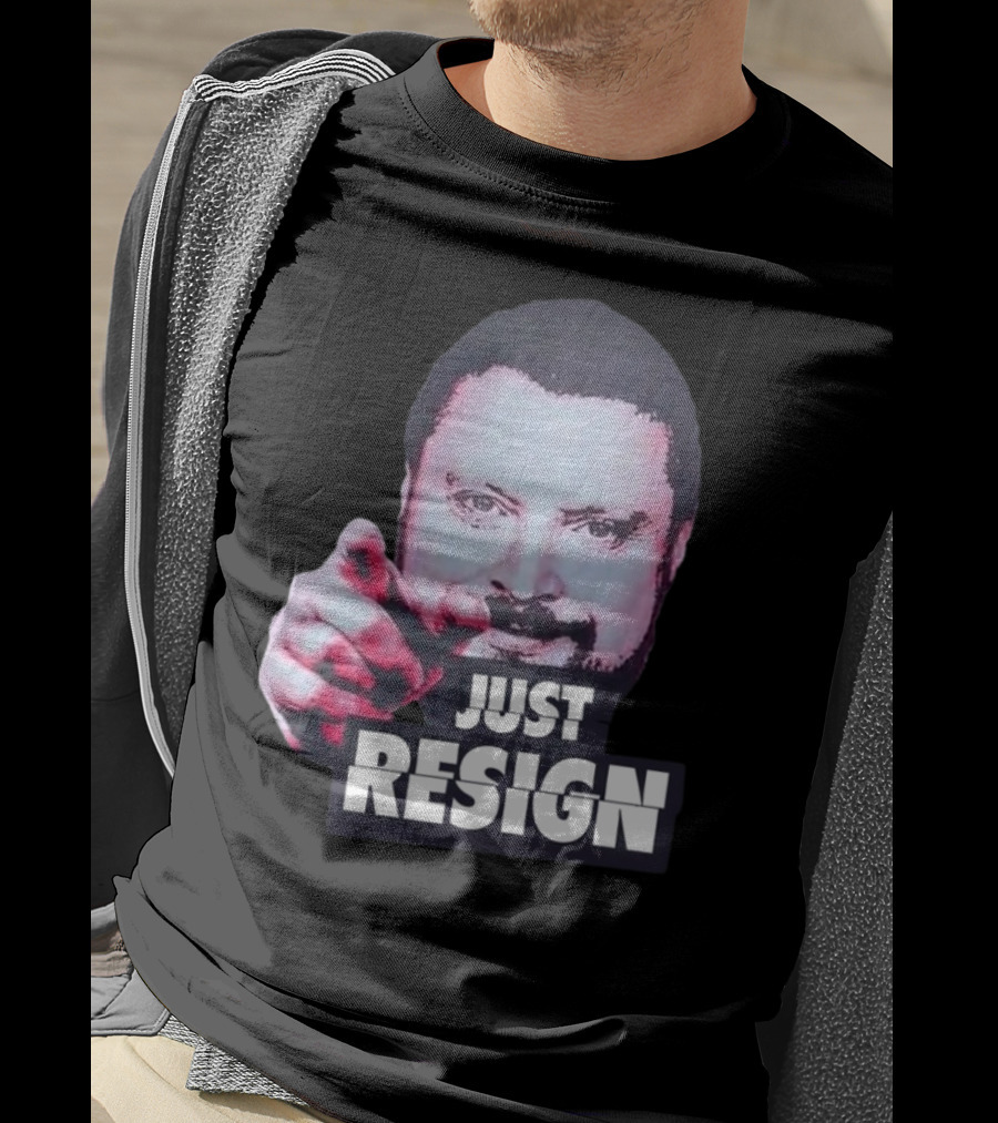 Simon Williams Just Resign Pointing Meme T-Shirt