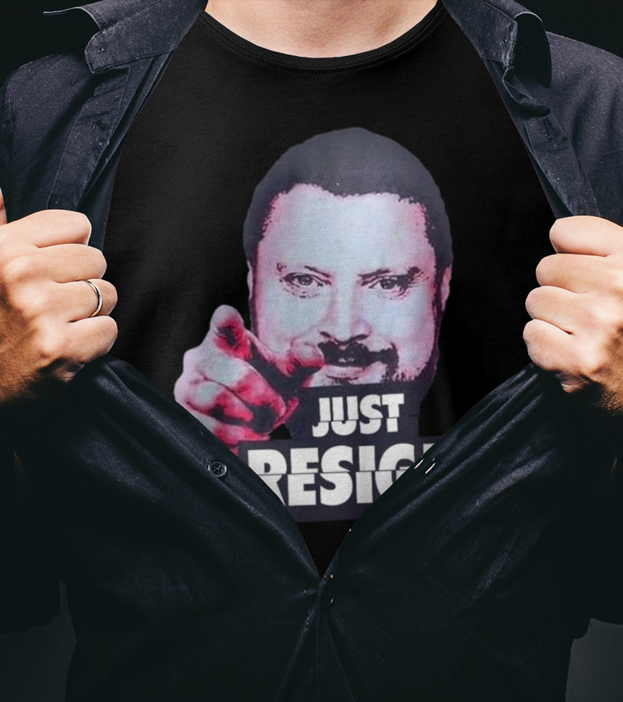 Simon Williams Just Resign Pointing Meme T-Shirt