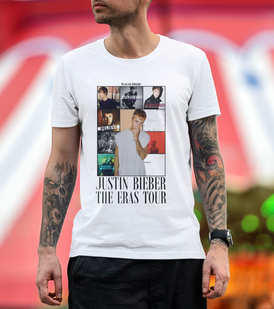 Justin Bieber Album Collage The Eras Tour T-Shirt