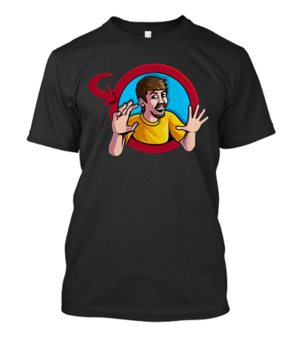 Skitzy Comms Closed Mistahbeeastred Character Circle T-Shirt