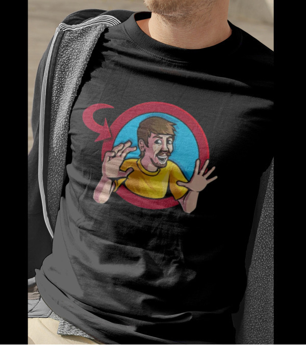 Skitzy Comms Closed Mistahbeeastred Character Circle T-Shirt