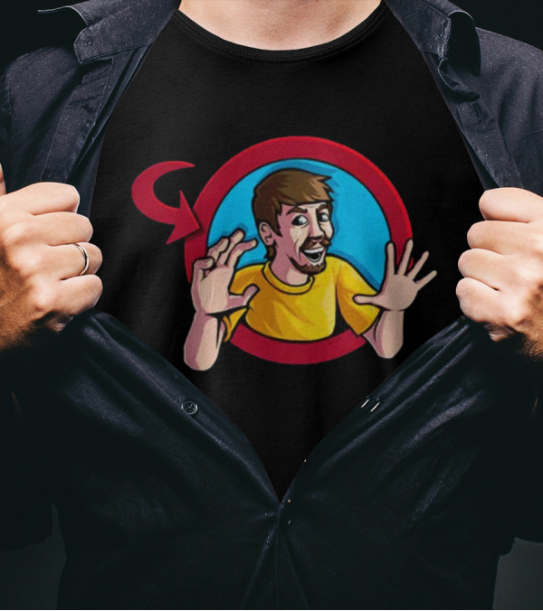 Skitzy Comms Closed Mistahbeeastred Character Circle T-Shirt