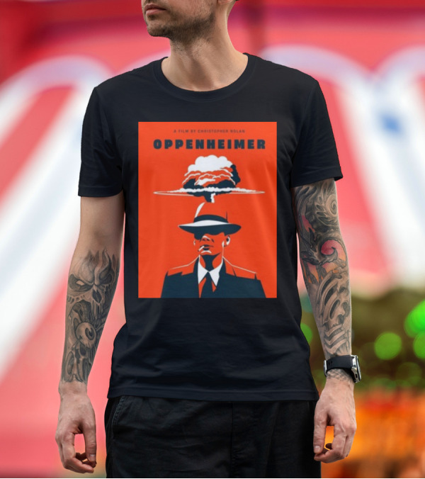 Premium T-Shirt: A Film By Christopher Nolan Oppenheimer Nuclear Explosion Iconic T-Shirt A Film By Christopher Nolan Oppenheimer Nuclear Explosion Iconic T-Shirt