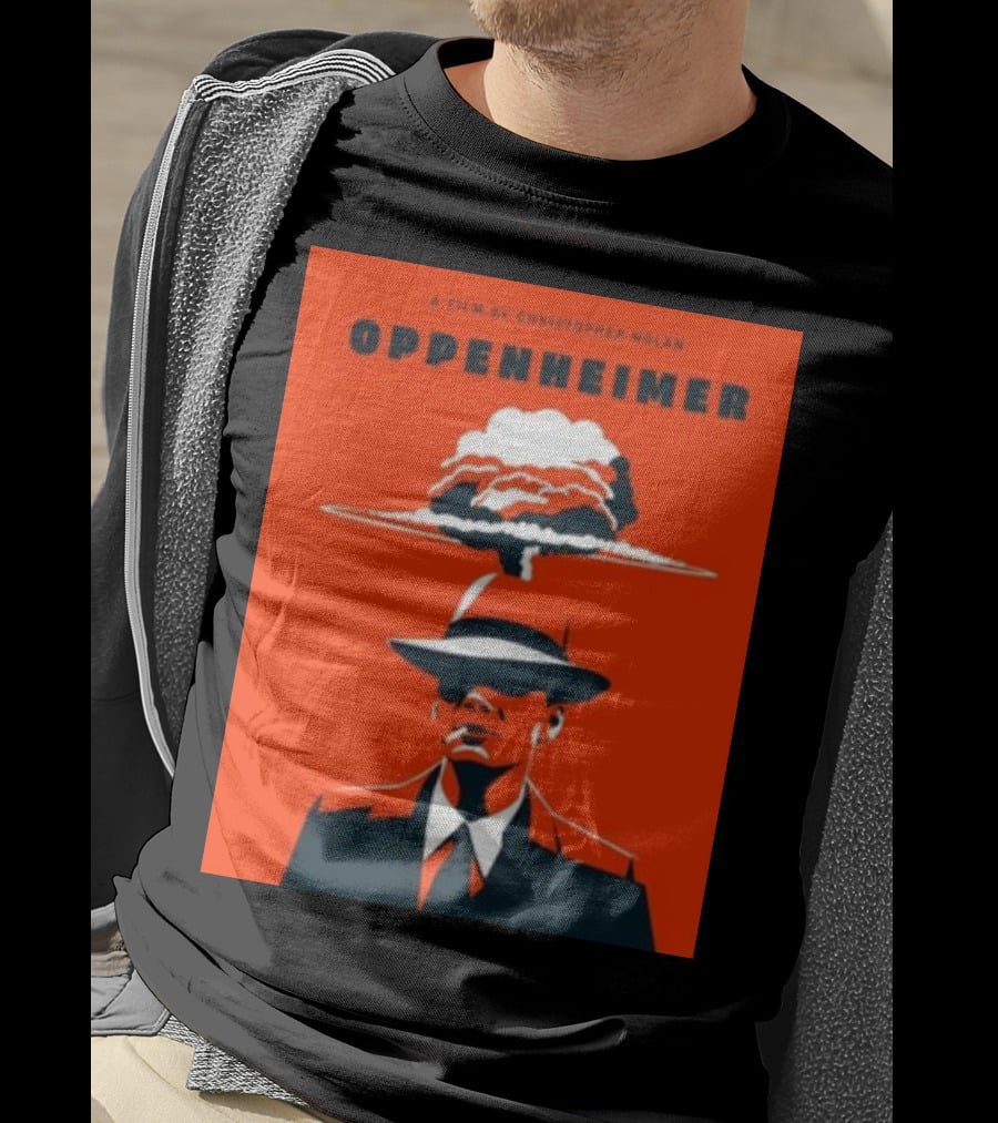 A Film By Christopher Nolan Oppenheimer Nuclear Explosion Iconic T-Shirt