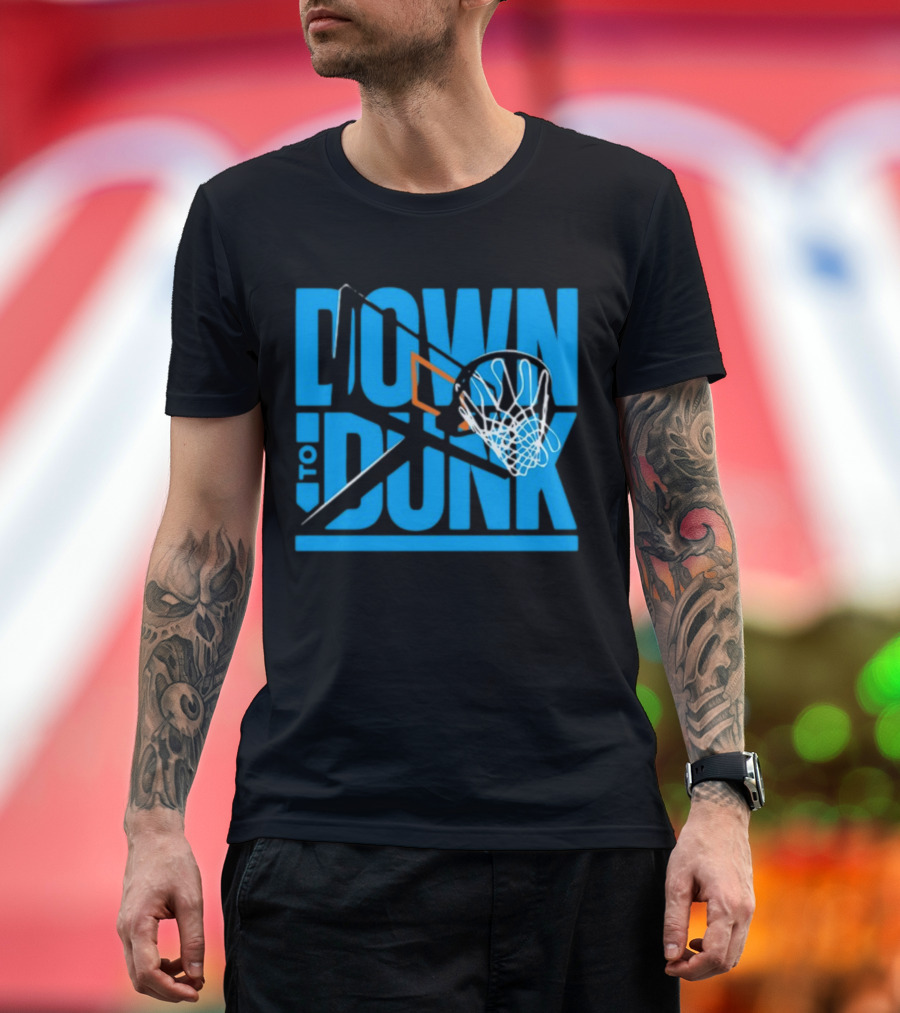 Dave Abbott Down To Dunk Basketball Hoop T-Shirt