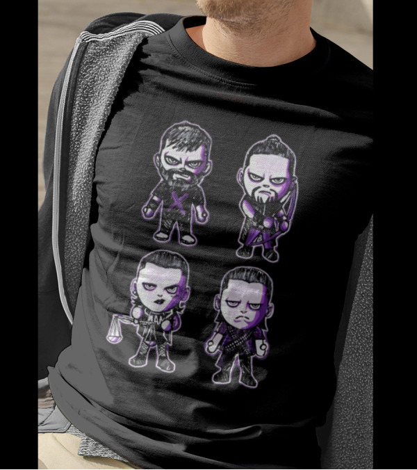 Finn Bálor The Judgment Day Purple Cartoon Characters T-Shirt